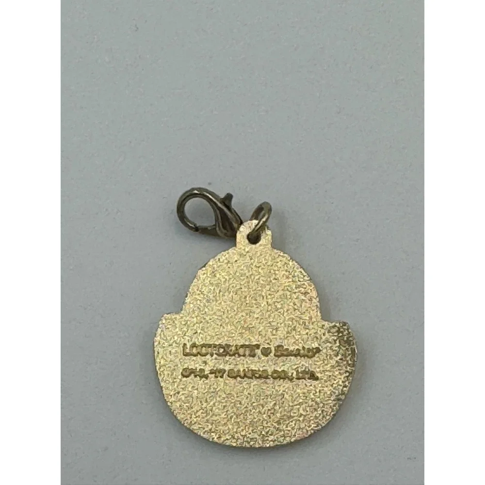Sanrio Gudetama Lazy Egg Enamel Charm Loot Crate Exclusive Gold Tone Zipper Pull